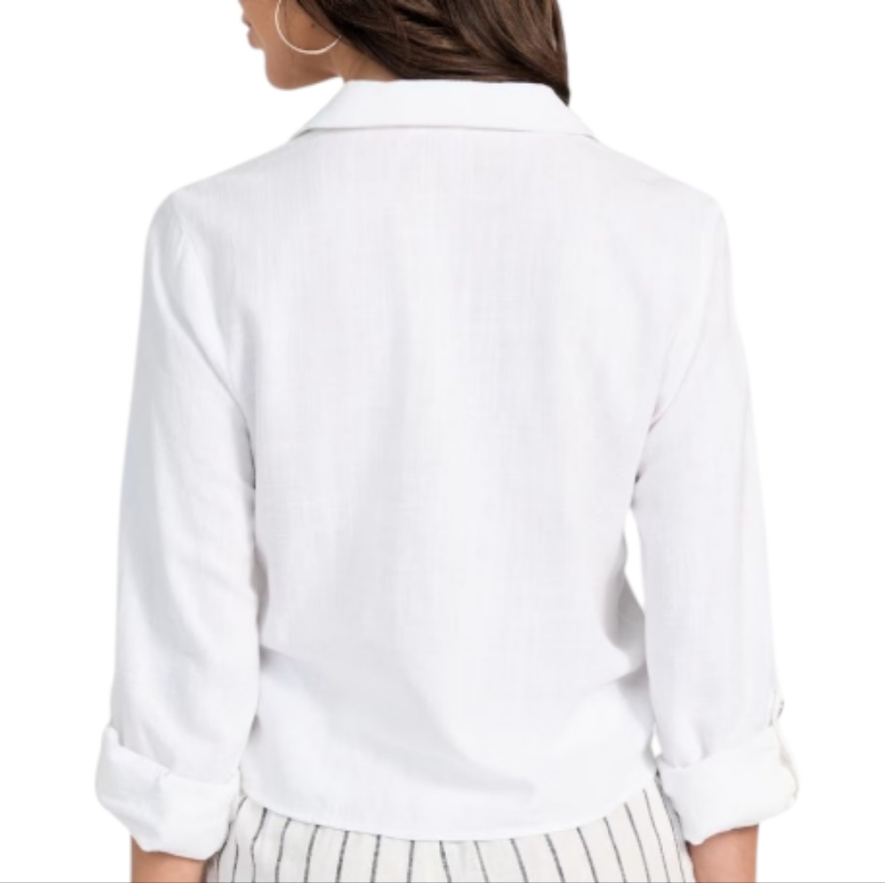 Guess Classic White Button-Down Shirt Sz S - Picture 2 of 8